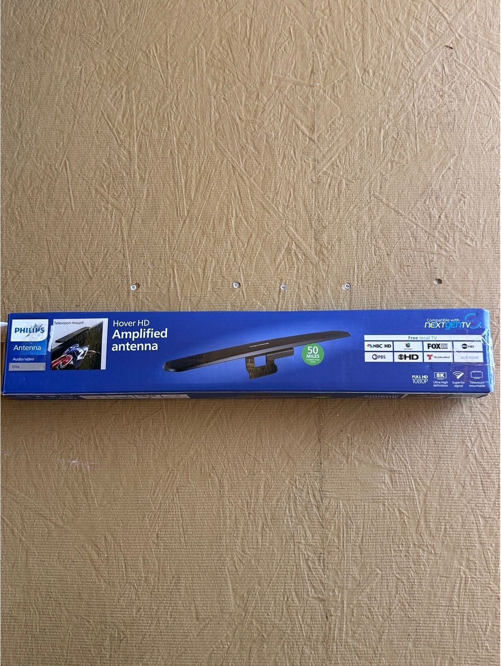 Philips Hover HD Amplified Antenna - Elite Model SD2129N/27, Wall Mount